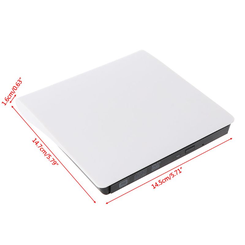 Hộp Đựng Ổ Đĩa Quang Học Usb 3.0 Type-C Di Động 16mm Cho DVD- / CD
