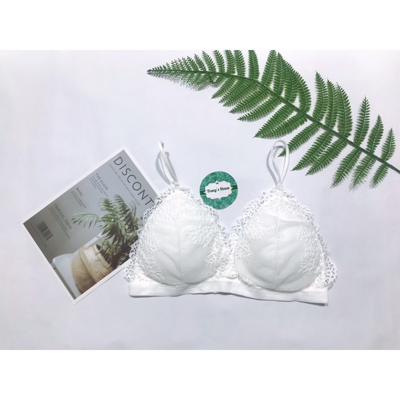 Áo ngực ren hoa mềm mại - Áo lót mỏng không gọng chống tụt cực sang chảnh mẫu M22 | BigBuy360 - bigbuy360.vn