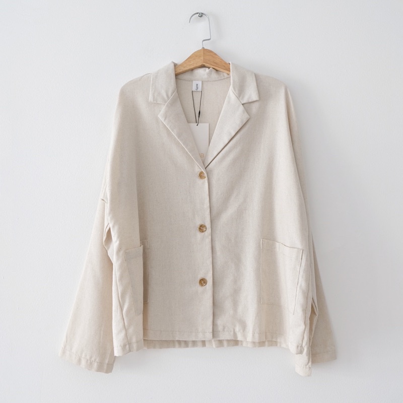 Áo Blazer Nữ Linen Blazer GT | HQ1167 | Lana Official