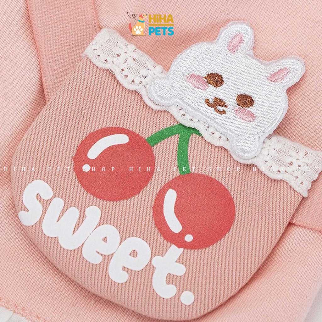 Áo Thun Chó Mèo Có Túi Đeo Mùa Hè 2022 Mát Mẻ Quần Áo Thú Cưng Dạng Ba Lỗ Dễ Thương Thun Cotton Hihapet.