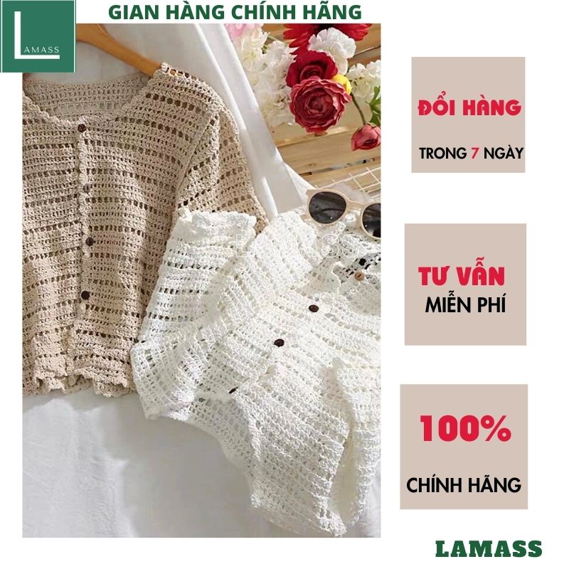 Áo len lưới đi biển kiểu dáng hàn quốc xịn xò ,mặc đi chơi cũng rất xinh -LAMASS | BigBuy360 - bigbuy360.vn