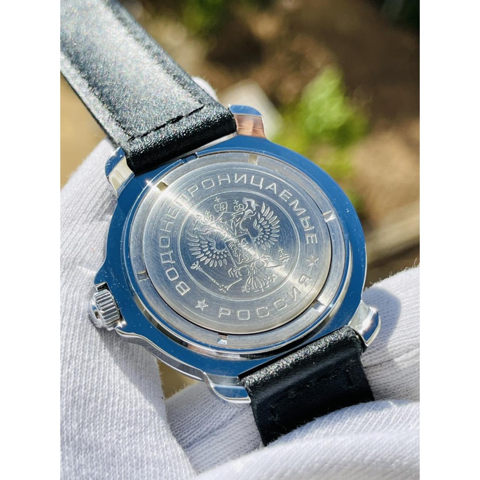Đồng hồ Nga Vostok Komandirskie 811982. Đồng hồ nam Vostok máy cơ lên giây, size mặt 39, size dây 18, chống nước 3 atm