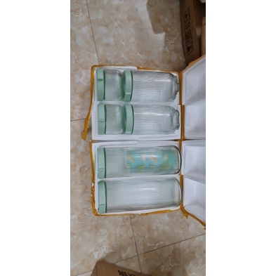 (Sẵn) Set 6 lọ thủy tinh nắp vặn dày dặn, chống rơi vỡ, lọ đựng đồ khô