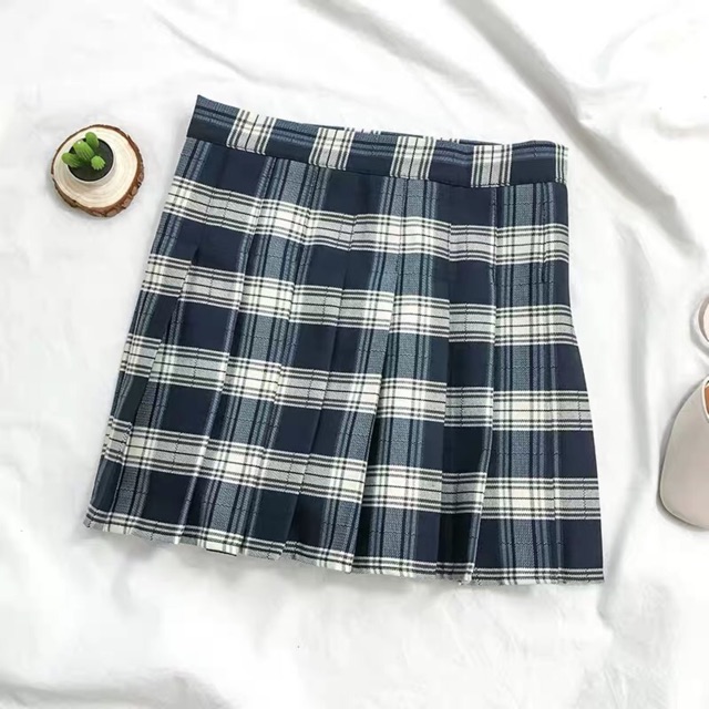 Chân váy tennis ngắn xếp ly họa tiết kẻ caro thời trang nữ phong cách trẻ trung năng động Hàn Quốc | BigBuy360 - bigbuy360.vn