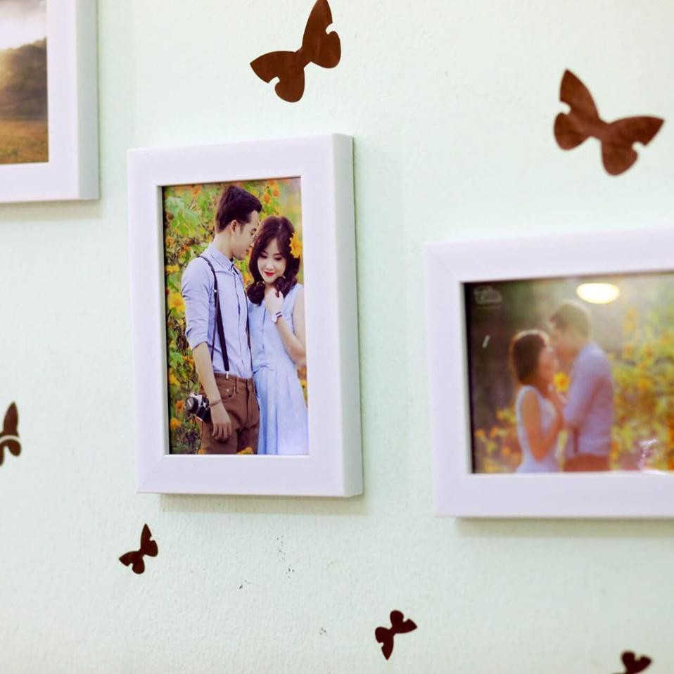 Bộ Khung Ảnh Treo Tường Trái Tim phòng cưới - Bảo Hành Gãy, Vỡ -hỗ trợ in ảnh tặng kèm đinh 3