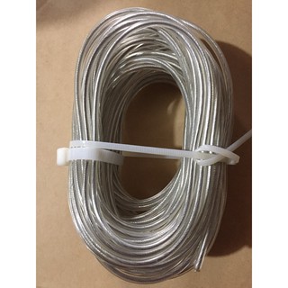 Dây phơi quần áo,  cáp bọc nhựa phi 4x 30m, 4 tăng đơ,10 khóa cáp