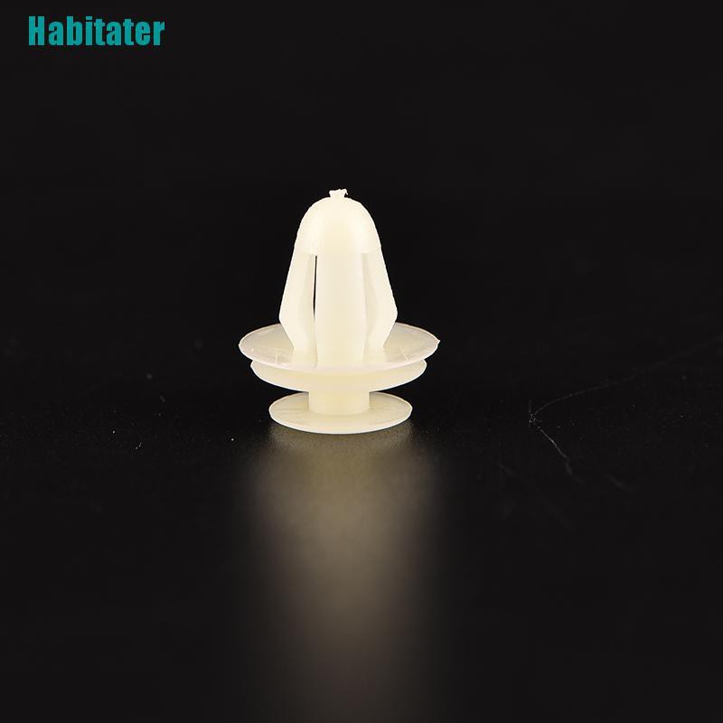 Set 10 Đinh Tán Nhựa 8Mm Màu Be Gắn Cửa Xe Hơi