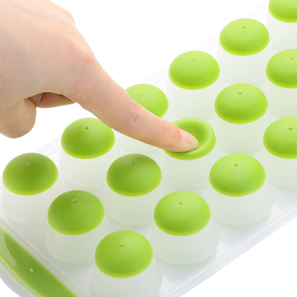 Khuôn Silicone Làm Nước Đá/Sô Cô La 21 Ngăn Tròn Tiện Dụng Cho Nhà Bếp