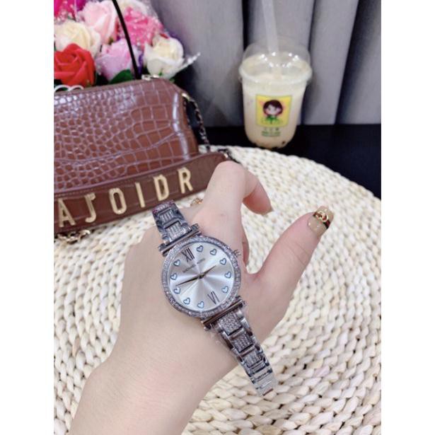 Đồng hồ nữ Michael kors dây thép không gỉ mặt đính đá cực xinh -Jun31watch