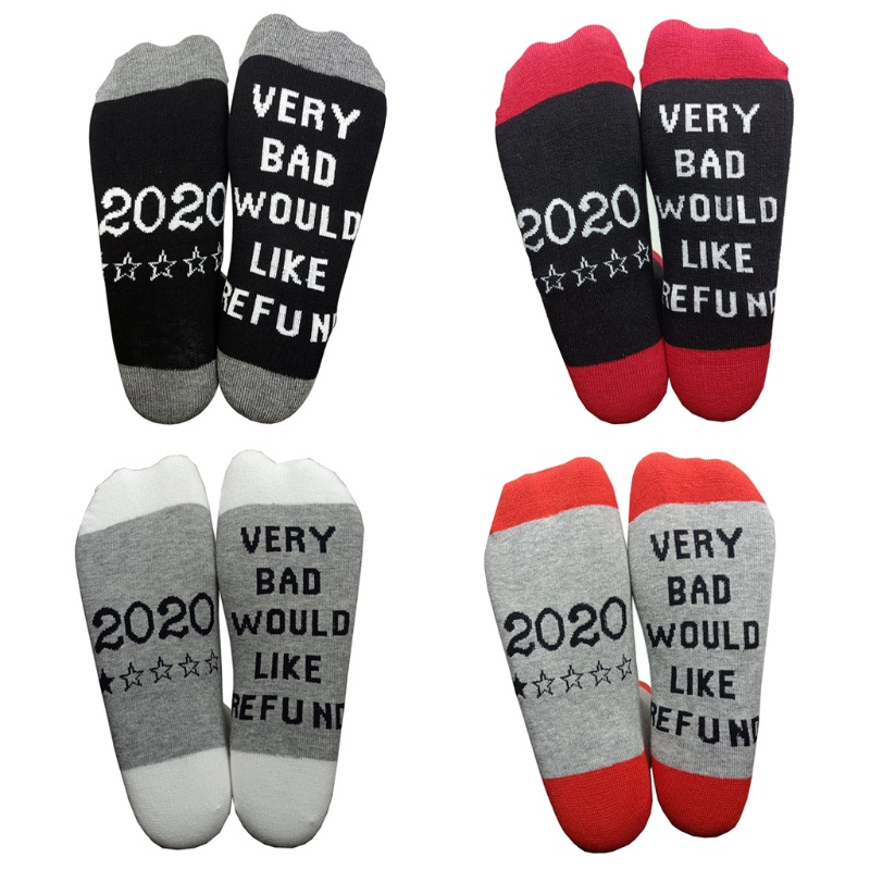 Xiangbao Vớ Cotton Unisex Họa Tiết Vui Nhộn Thời Trang 2020