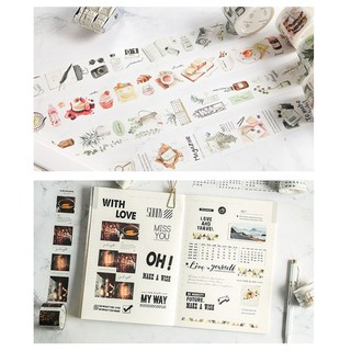 Washi tape chủ đề Set me Free P.1 (3cmx5m, 4cmx5m)
