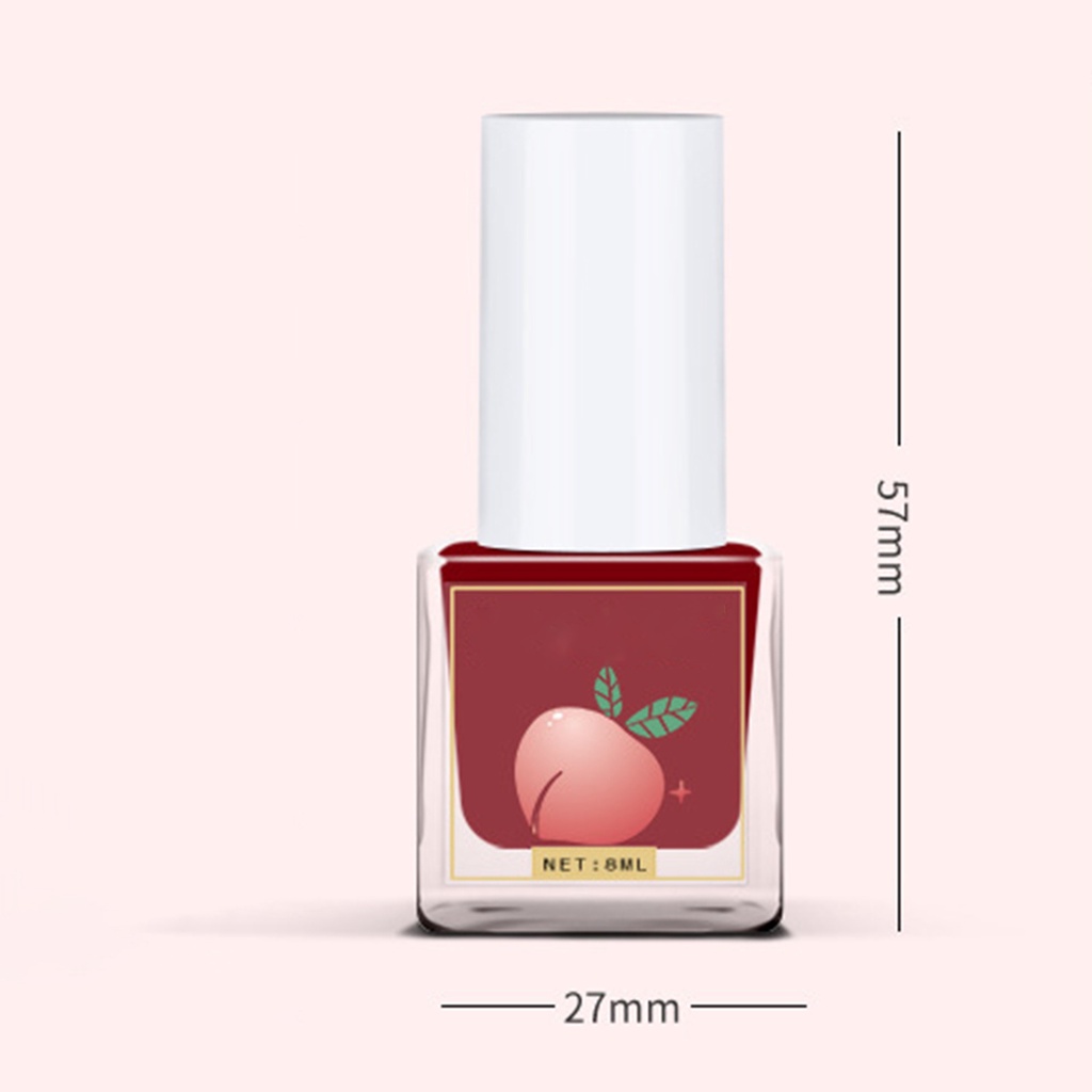 Sơn Móng Tay 8ml Tự Nhiên Không Mùi Chống Nước Cho Nữ