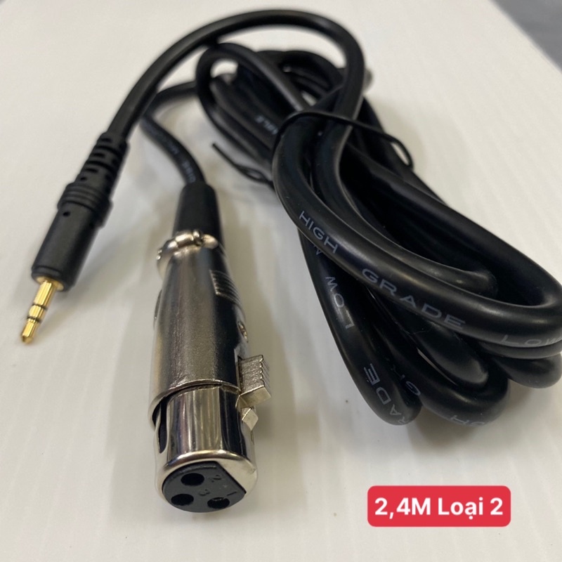 Dây XLR Micro 3.5mm Dành Cho Mic Thu Âm Live Stream Hàng Tốt Loại 1 - 2 - 3