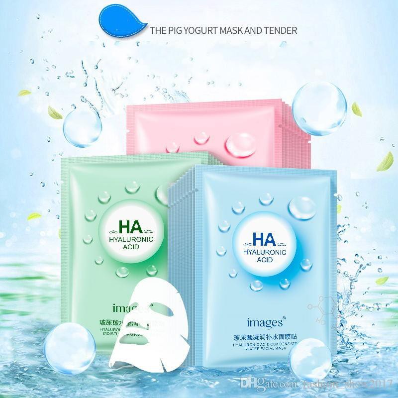 Combo 10 miếng mặt nạ HA HYALURONIC ACID Images - Cấp ẩm, kiềm đầu, se khít lỗ chân lông, phục hồi da hư tổn