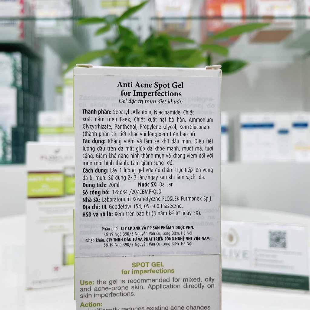[CHÍNH HÃNG - FREESHIP] Gel hỗ trợ ngừa mụn, giảm thâm Floslek Antibacterial Intense Gel | BigBuy360 - bigbuy360.vn