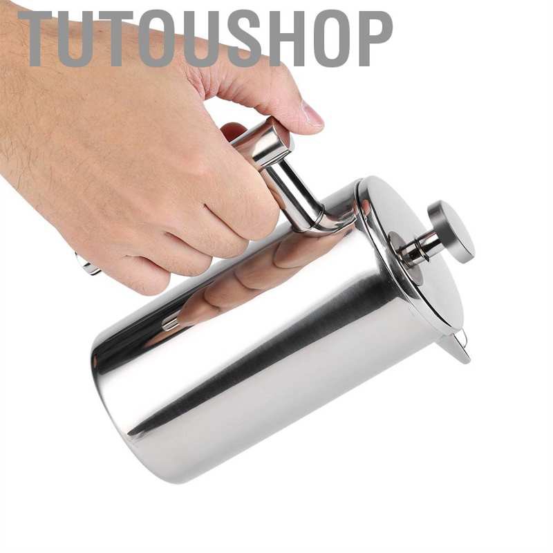 Tutoushop 350ML Stainless Steel French Press Coffee Maker Double Wall Insulated Espresso