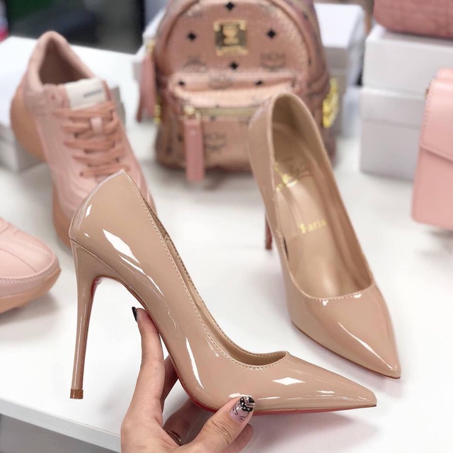 GIÀY CAO GÓT DA BÓNG GÓT 10P SIÊU TÔN DÁNG