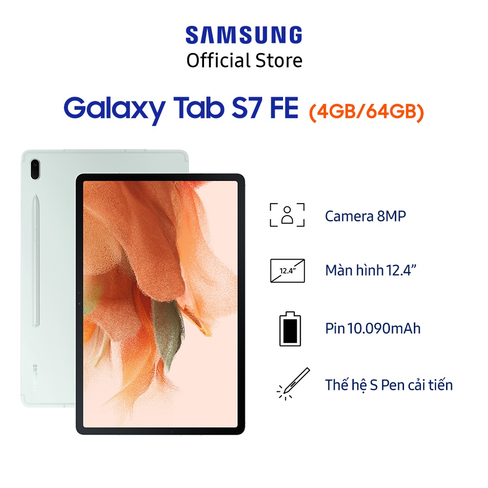 [Mã ELSS1TR giảm 5% đơn 3TR] Máy tính bảng Samsung Galaxy Tab S7 FE | BigBuy360 - bigbuy360.vn