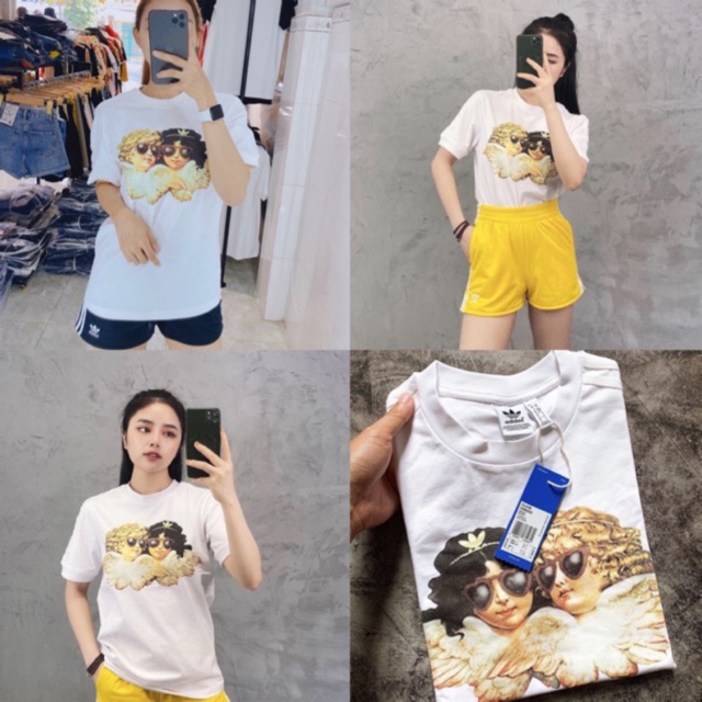 Áo thun 1572 FIORUCCI X DAS sọc trắng Form Unisex