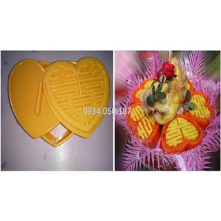 Khuôn nhấn xôi tim chữ Hỷ