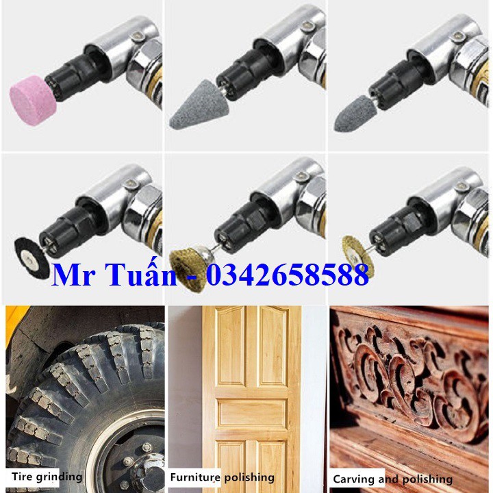 Máy mài khí nén mài góc 90 độ