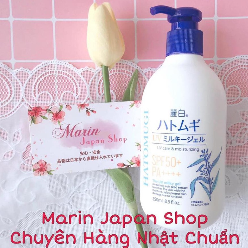 Sữa dưỡng thể dưỡng ban ngày, ban đêm, lotion, chống nắng Hatomugi ý dĩ Nhật Bản