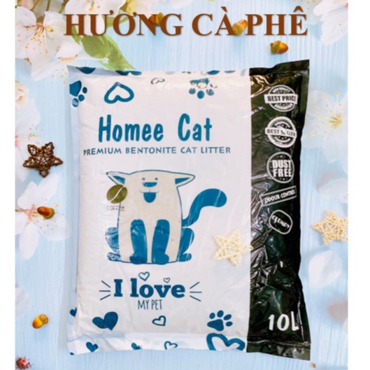 CÁT VỆ SINH CHO MÈO HOMEE CAT 10L (7KG)