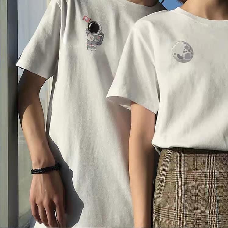 Áo phông đôi dáng rộng Unisex Earth Mamen shop MA006, áo thun đôi oversize Earth Mamen shop MA006