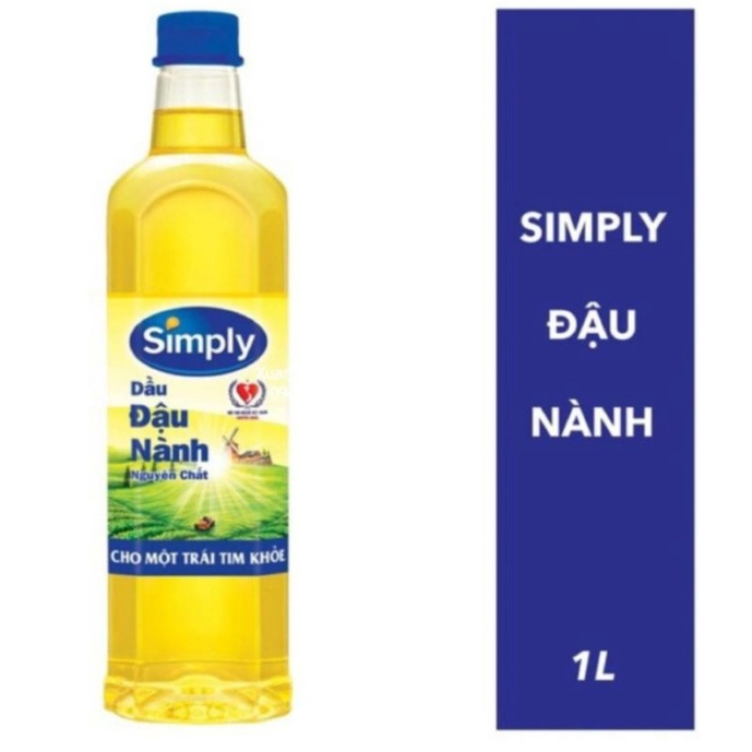 1 Chai dầu đậu nành Simply 1 lít