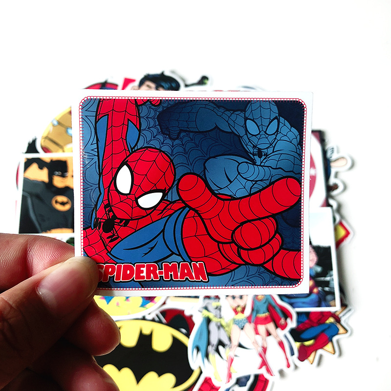 MARVEL Set 50 Miếng Dán Trang Trí Chống Thấm Nước Hình Siêu Anh Hùng