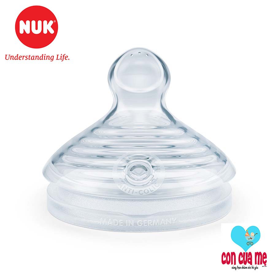 [Chính hãng có tem PP] Bình sữa NUK thủy tinh Nature Sense 120-240ml núm ti Silicone