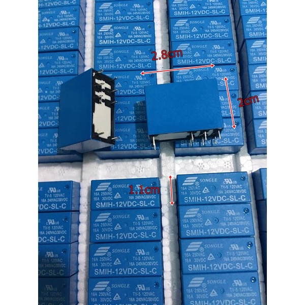 Relay 12V Dip-8 (8 chân) chuyên dùng trong máy sấy mới, chính hãng.