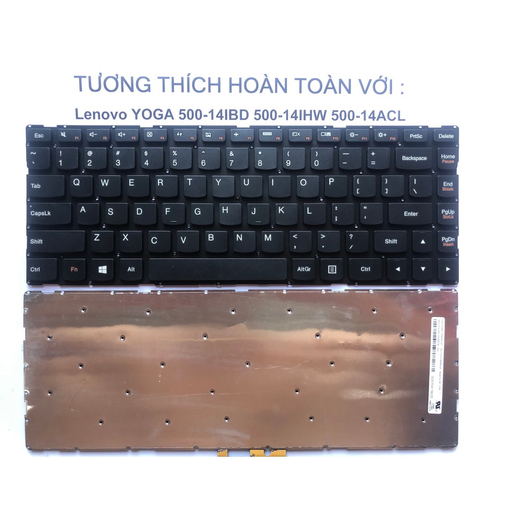 Bàn phím Laptop Lenovo Yoga 500-14IBD 500-14IHW 500-14ACL 500-14 Hàng Mới 100% Bảo hành 12 Tháng