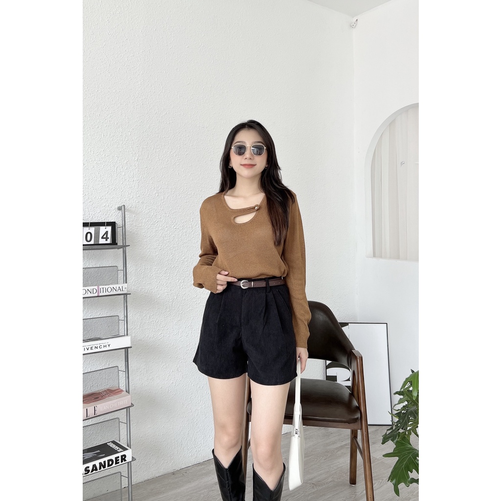 ÁO LEN CÀI VẮT 1 KHUY LỆCH