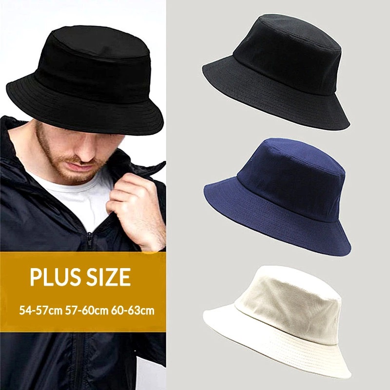 Đầu Lớn Nam Kích Thước Lớn Chống Nắng Mũ Nữ Ngư Dân Bob Nguyên Chất Cotton Panama Mũ Plus Kích Thước