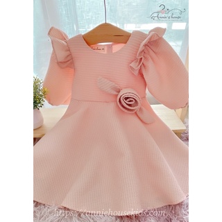 Váy đầm bé gái annie đầm pupply công chúa - hồng