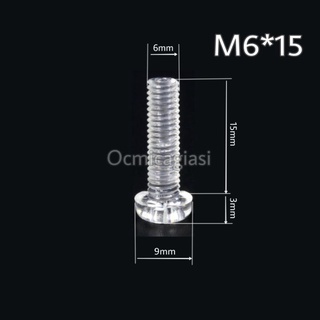 Combo 20 ốc mica M6*15 vặn vít trong suốt