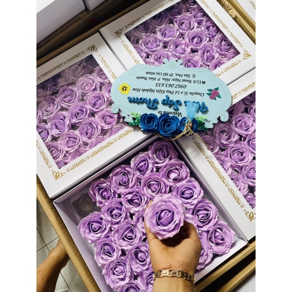 Hoa sáp 7 lớp hàng đẹp