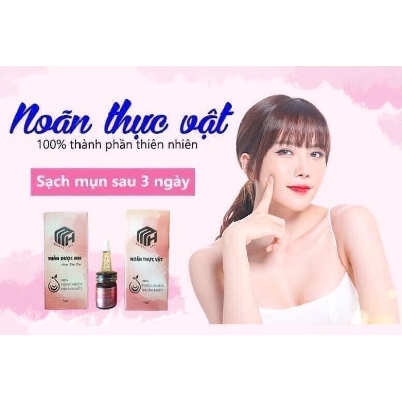 COMBO 2 Hộp Noãn Thực Vật mh Thần Dược Mh beauty spa Sạch Mụn Mờ Thâm Hiệu Quả Sau 3 Ngày