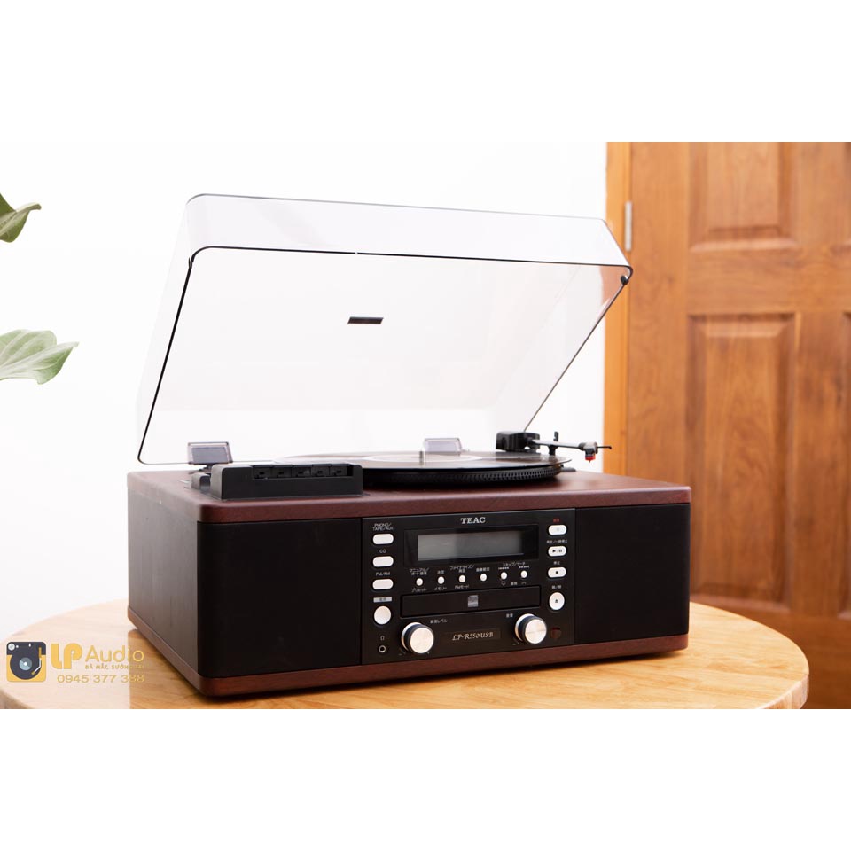 MÁY ĐĨA THAN VINYL LP-R550USB màu nâu