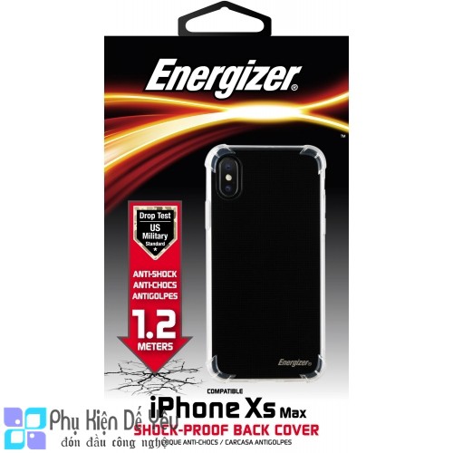 Ốp lưng chống sốc 1.2m Energizer CO12IP65 cho iPhone Xs Max [Chính hãng phân phối, nguyên seal]