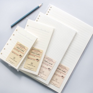 [Misushop] Ruột sổ còng 6 lỗ giấy Refill A5 A6 A7 làm sổ planner bullet journal văn phòng phẩm