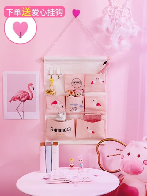 GIỎ- TÚI VẢI ĐỰNG ĐỒ. TẶNG KÈM MÓC DÍNH