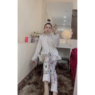 Bộ lụa Lá Bài Kiểu Mới