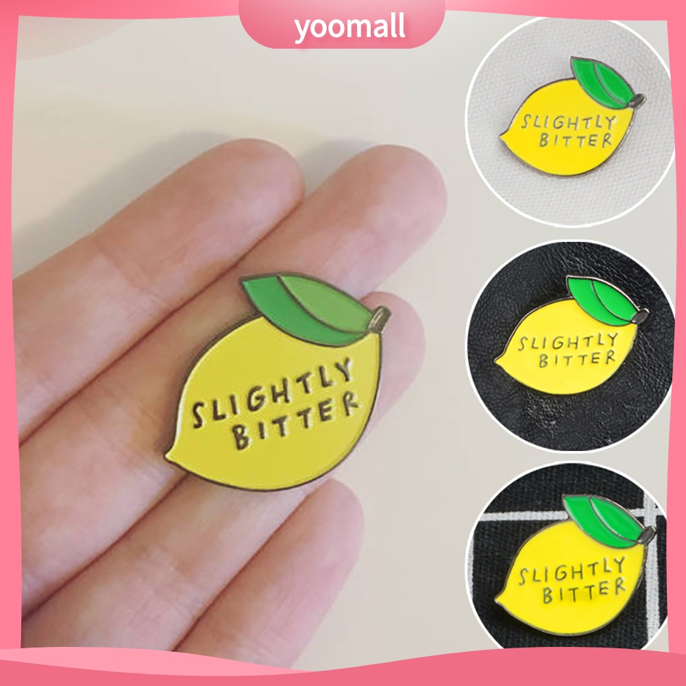 Ghim cài áo tạo hình quả chanh độc đáo