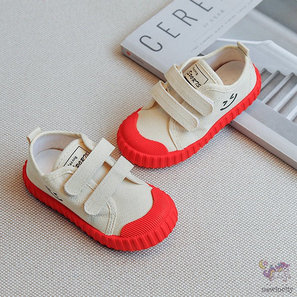 Giày Vải Canvas Màu Sắc Thời Trang Phong Cách Hàn Quốc Thời Trang Năng Động Cho Bé