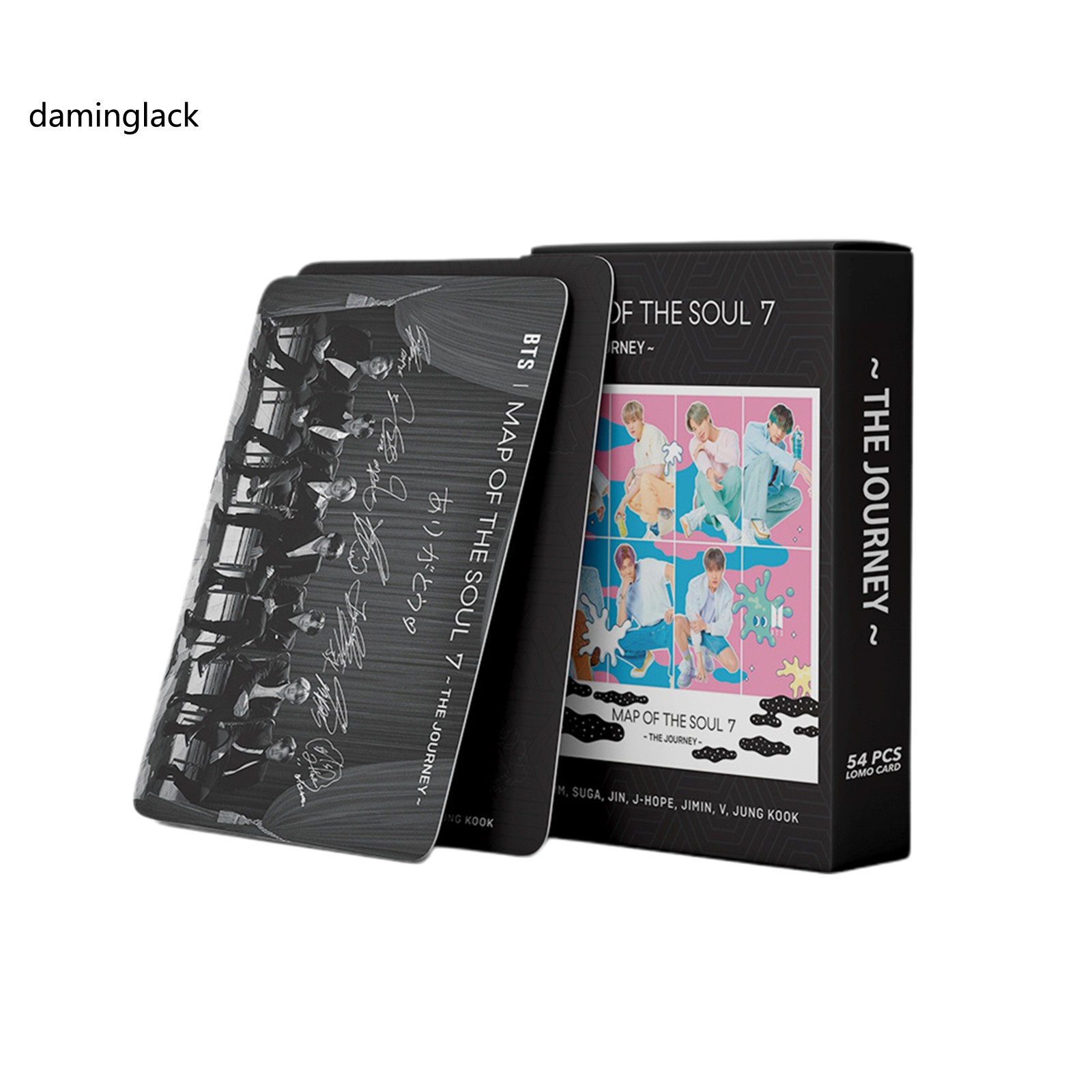 daminglack Online Bookstore Art Paper Lomo Cards Kpop BTS Idol Figure Postcard Easy to Carry for Shop