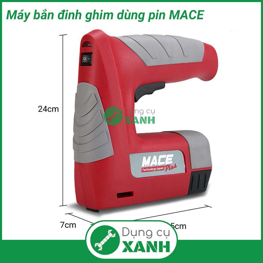 Máy bắn đinh ghim dùng pin MACE PLUS