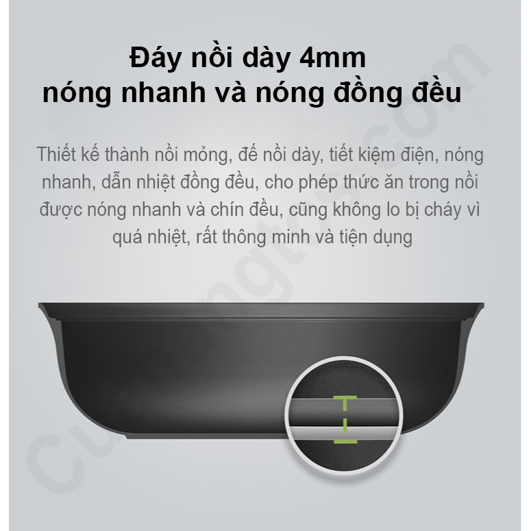 Nồi lẩu 2 ngăn Xiaomi Emarketvn