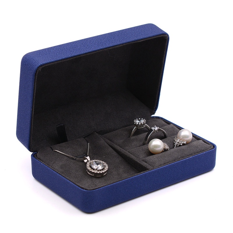 1 Hộp Đựng Trang Sức Nhỏ Gọn Tinh Tế 12x8x5cm Màu Đỏ/Xanh Lá/Xanh navy